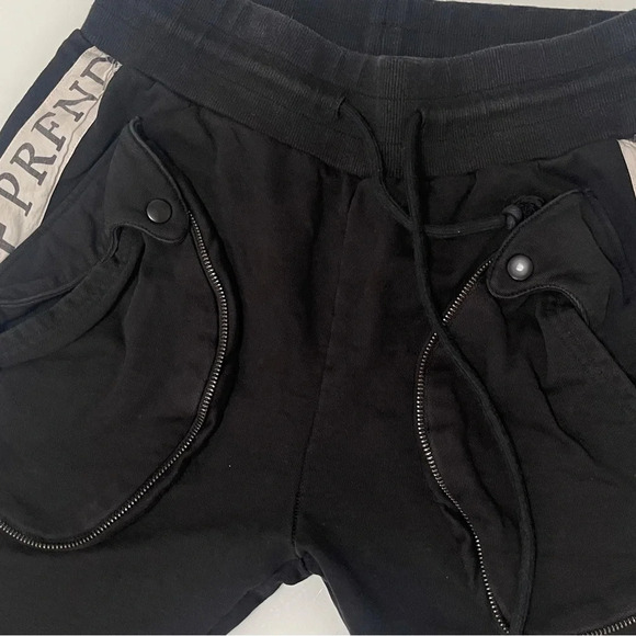 Profound Aesthetic Mens jogging PRFND Tape Track Sweatpants Black small - Picture 5 of 13
